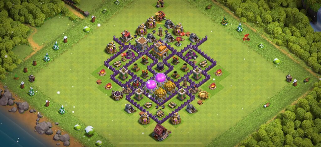 TH7 Defense Base - Top Town Hall 7 Defense Base with Link (#10) - Clash of Clans 2025​ TH7 Base