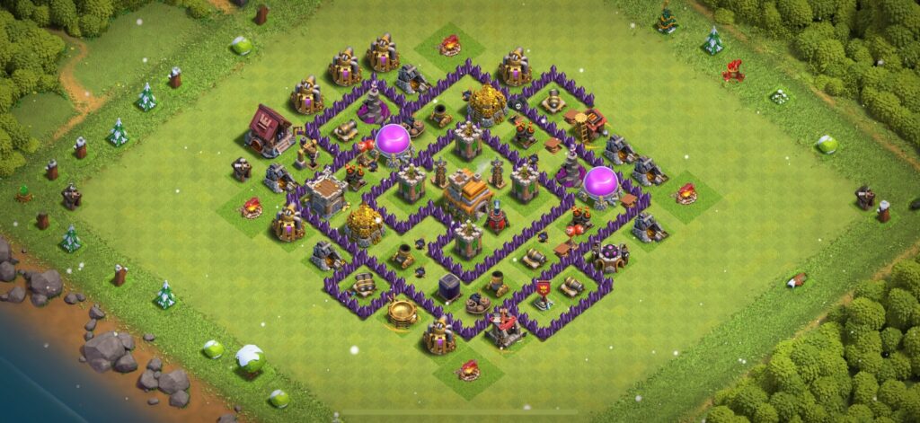 TH7 Defense Base - Top Town Hall 7 Defense Base with Link (#12) - Clash of Clans 2025​ TH7 Base