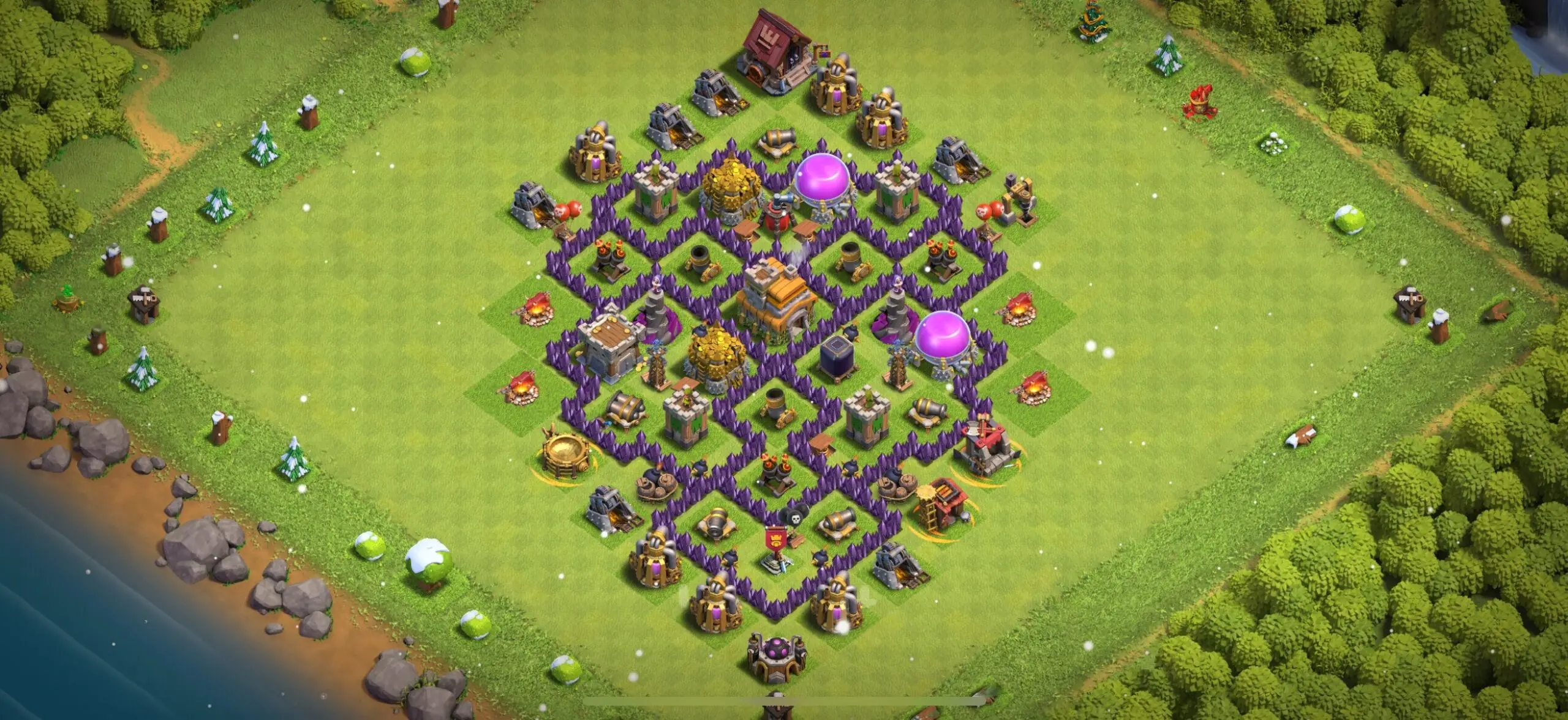 TH7 Defense Base - Top Town Hall 7 Defense Base with Link (#13) - Clash of Clans 2025​ TH7 Base