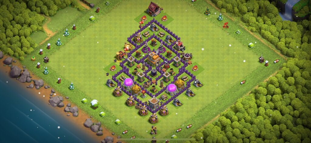 TH7 Defense Base - Top Town Hall 7 Defense Base with Link (#14) - Clash of Clans 2025​ TH7 Base