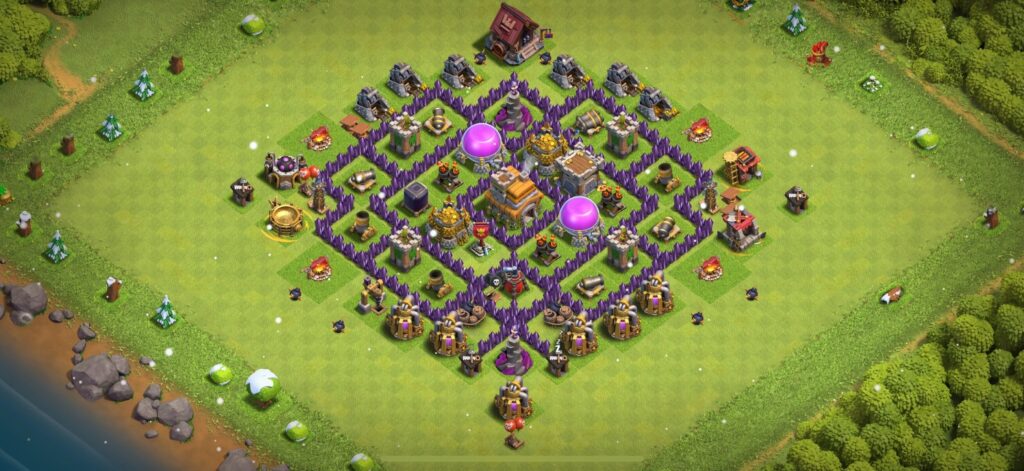 TH7 Defense Base - Top Town Hall 7 Defense Base with Link (#15) - Clash of Clans 2025​ TH7 Base