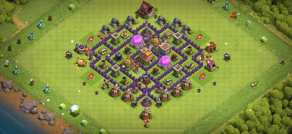 TH7 Defense Base - Top Town Hall 7 Defense Base with Link (#15) - Clash of Clans 2025​ TH7 Base