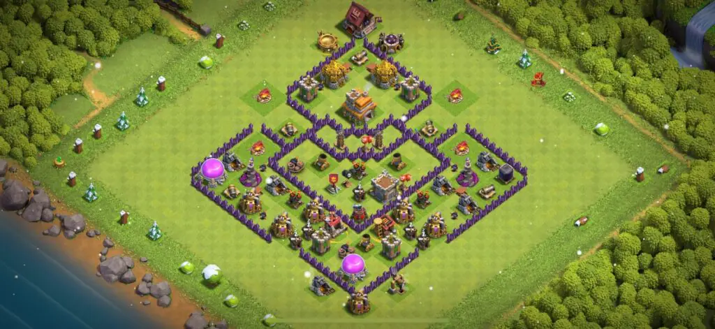 TH7 Defense Base - Top Town Hall 7 Defense Base with Link (#16) - Clash of Clans 2025​ TH7 Base
