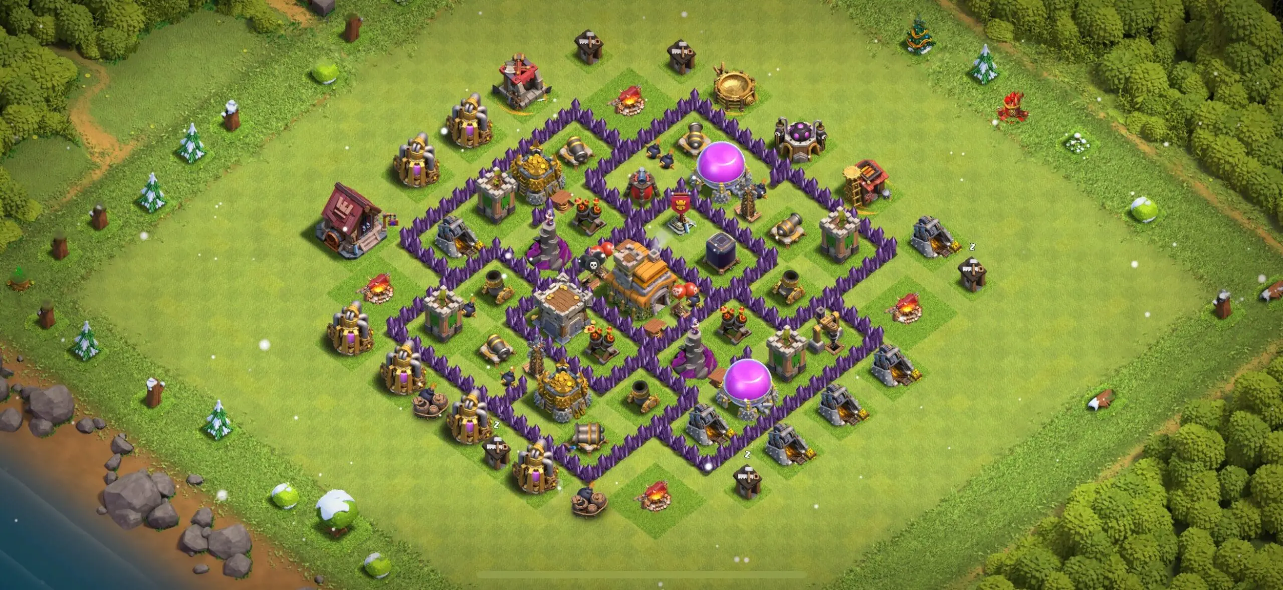 TH7 Defense Base - Top Town Hall 7 Defense Base with Link (#17) - Clash of Clans 2025​ TH7 Base