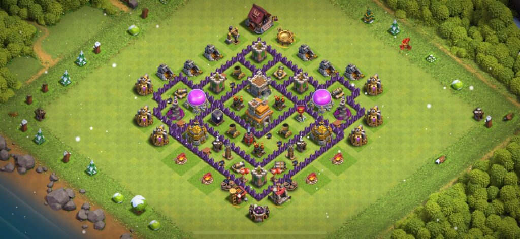 TH7 Defense Base - Top Town Hall 7 Defense Base with Link (#19) - Clash of Clans 2025​ TH7 Base