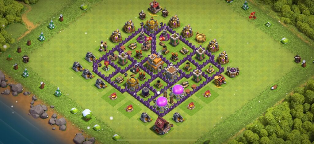 TH7 Defense Base - Top Town Hall 7 Defense Base with Link (#20) - Clash of Clans 2025​ TH7 Base