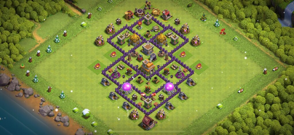 TH7 Defense Base - Top Town Hall 7 Defense Base with Link (#24) - Clash of Clans 2025​ TH7 Base