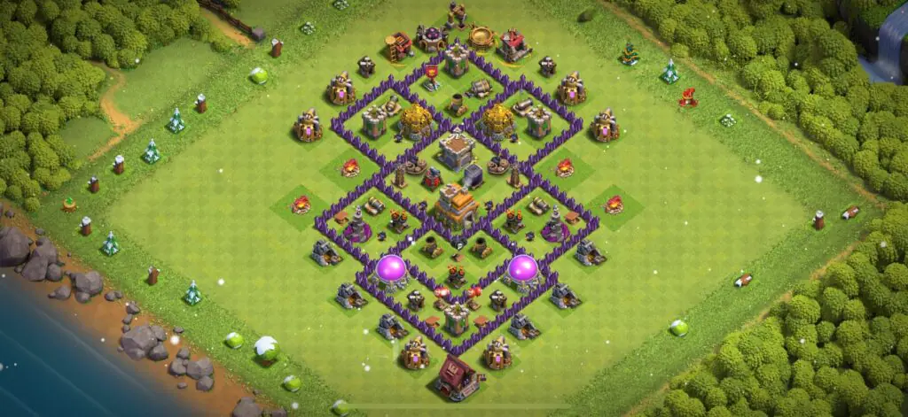 TH7 Defense Base - Top Town Hall 7 Defense Base with Link (#24) - Clash of Clans 2025​ TH7 Base