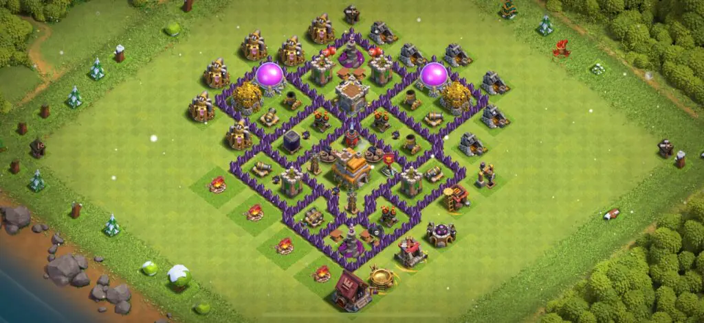 TH7 Defense Base - Top Town Hall 7 Defense Base with Link (#25) - Clash of Clans 2025​ TH7 Base