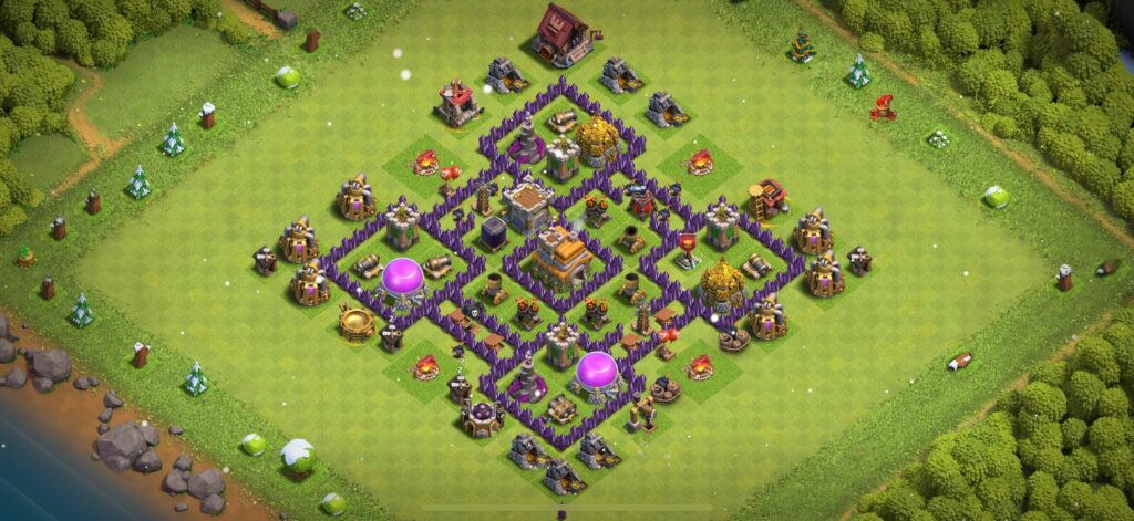 TH7 Defense Base - Top Town Hall 7 Defense Base with Link (#3) - Clash of Clans 2025​ TH7 Base