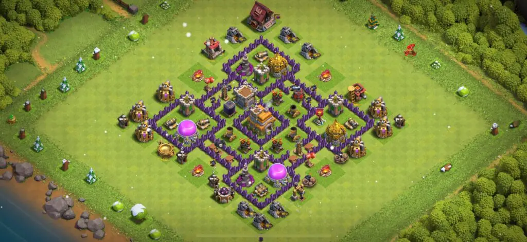 TH7 Defense Base - Top Town Hall 7 Defense Base with Link (#3) - Clash of Clans 2025​ TH7 Base