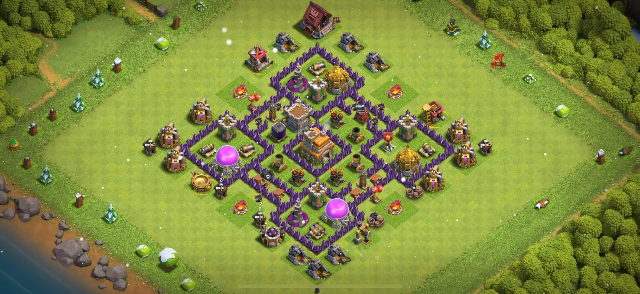 TH7 Defense Base - Top Town Hall 7 Defense Base with Link (#3) - Clash of Clans 2025​ TH7 Base