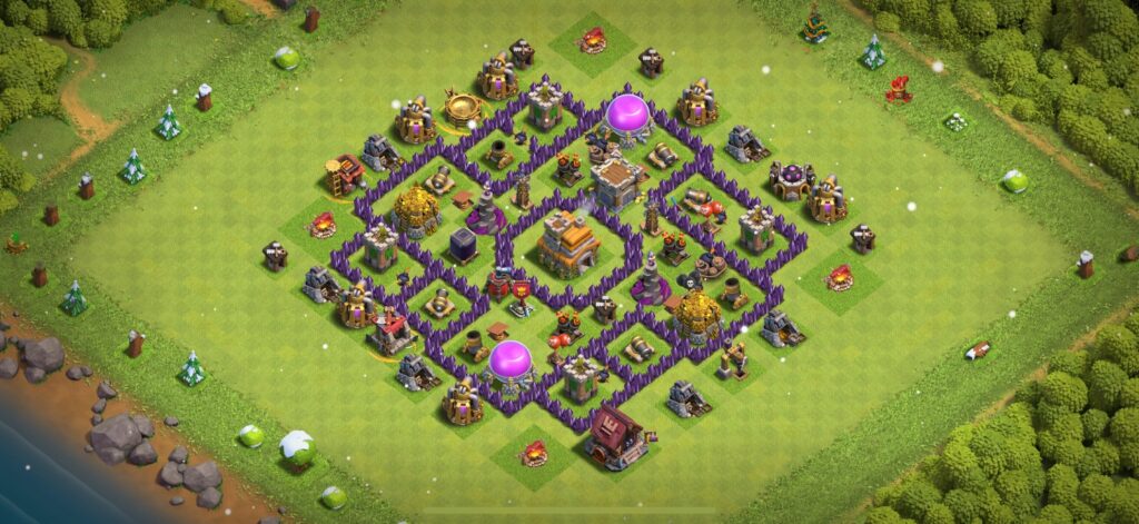 TH7 Defense Base - Top Town Hall 7 Defense Base with Link (#4) - Clash of Clans 2025​ TH7 Base