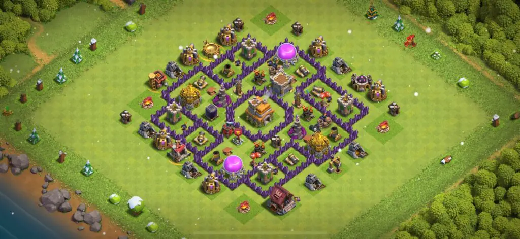 TH7 Defense Base - Top Town Hall 7 Defense Base with Link (#4) - Clash of Clans 2025​ TH7 Base