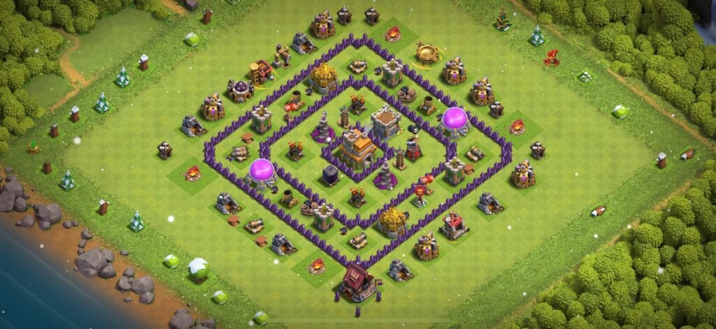 TH7 Defense Base - Top Town Hall 7 Defense Base with Link (#6) - Clash of Clans 2025​ TH7 Base