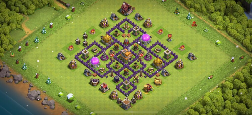TH7 Defense Base - Top Town Hall 7 Defense Base with Link (#7) - Clash of Clans 2025​ TH7 Base