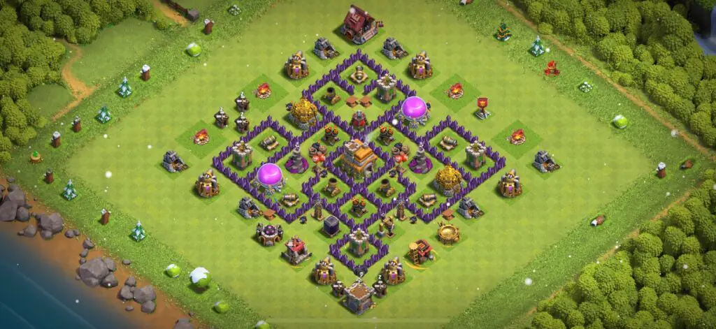 TH7 Defense Base - Top Town Hall 7 Defense Base with Link (#7) - Clash of Clans 2025​ TH7 Base