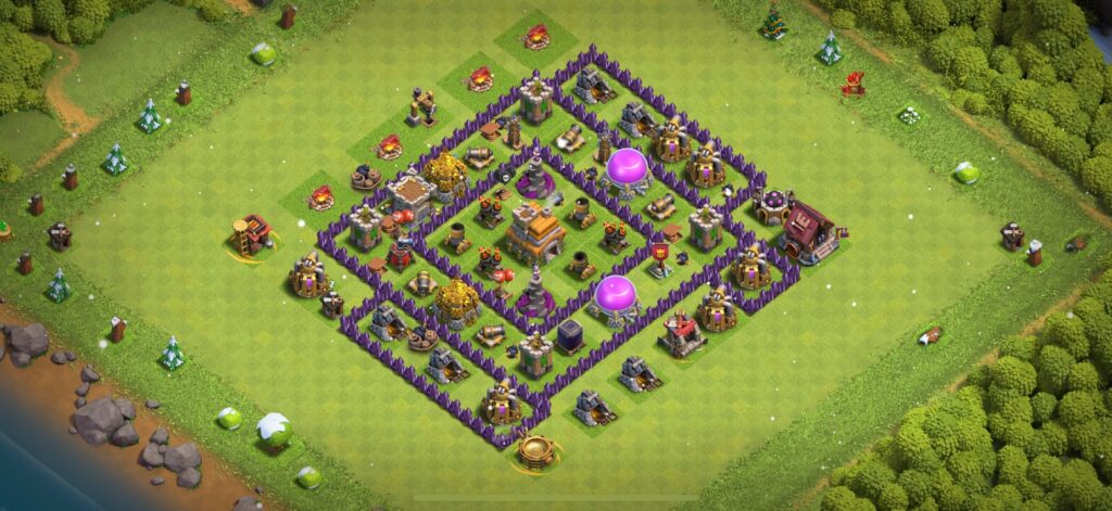 TH7 Defense Base - Top Town Hall 7 Defense Base with Link (#8) - Clash of Clans 2025​ TH7 Base
