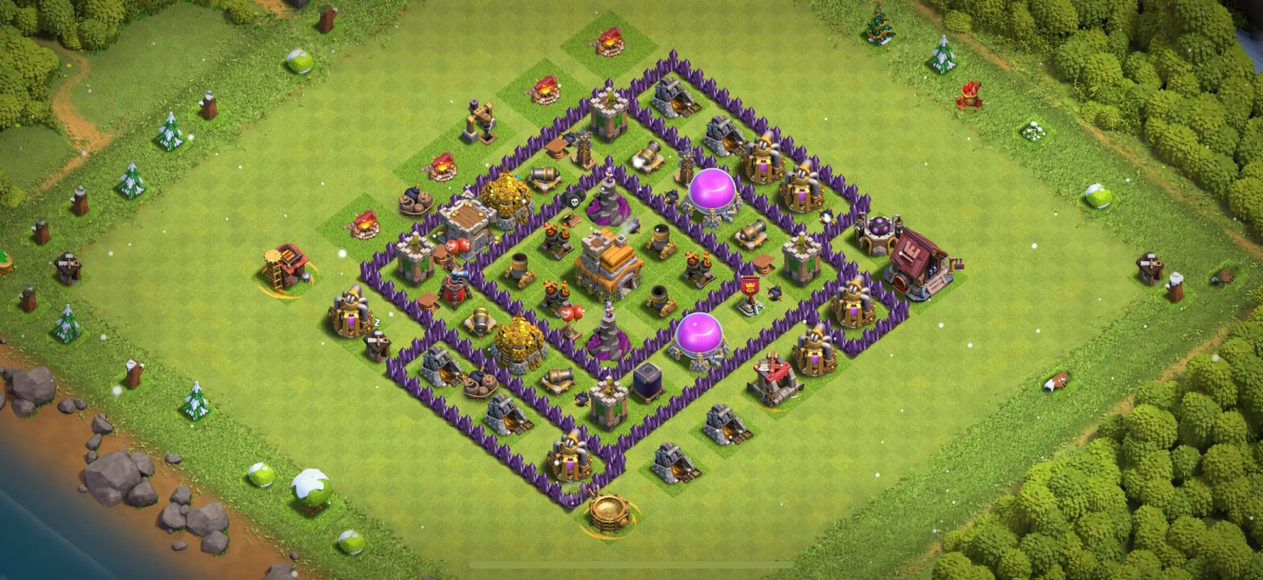 TH7 Defense Base - Top Town Hall 7 Defense Base with Link (#8) - Clash of Clans 2025​ TH7 Base