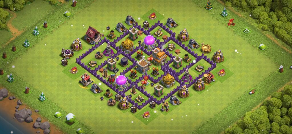 TH7 Defense Base - Top Town Hall 7 Defense Base with Link (#9) - Clash of Clans 2025​ TH7 Base