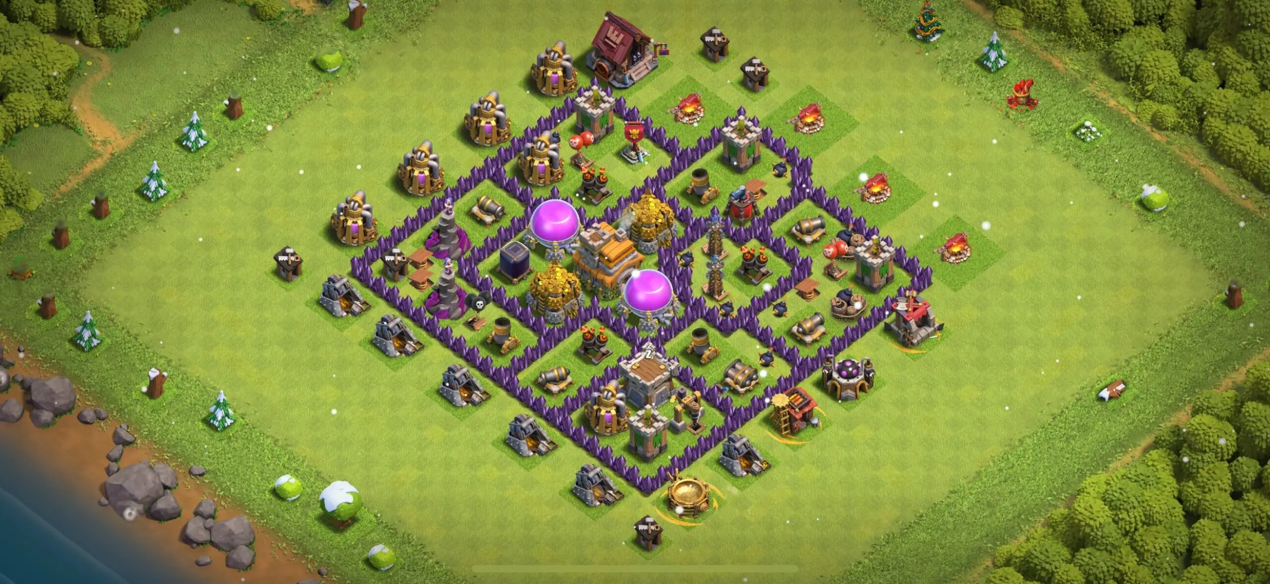 TH7 Farming Base - Top Town Hall 7 Farming Base with Link (#11) - Clash of Clans 2025​ TH7 Base