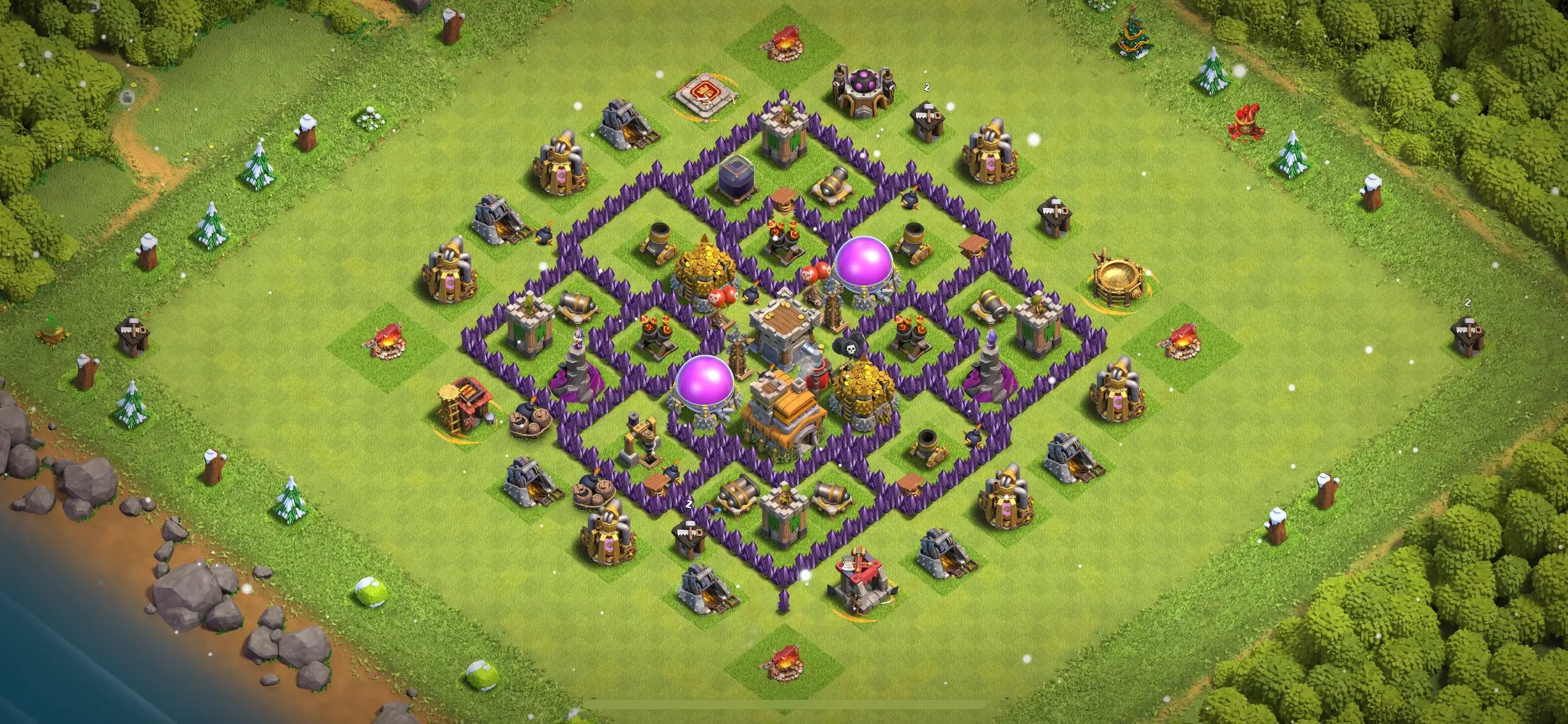 TH7 Farming Base - Top Town Hall 7 Farming Base with Link (#12) - Clash of Clans 2025​ TH7 Base