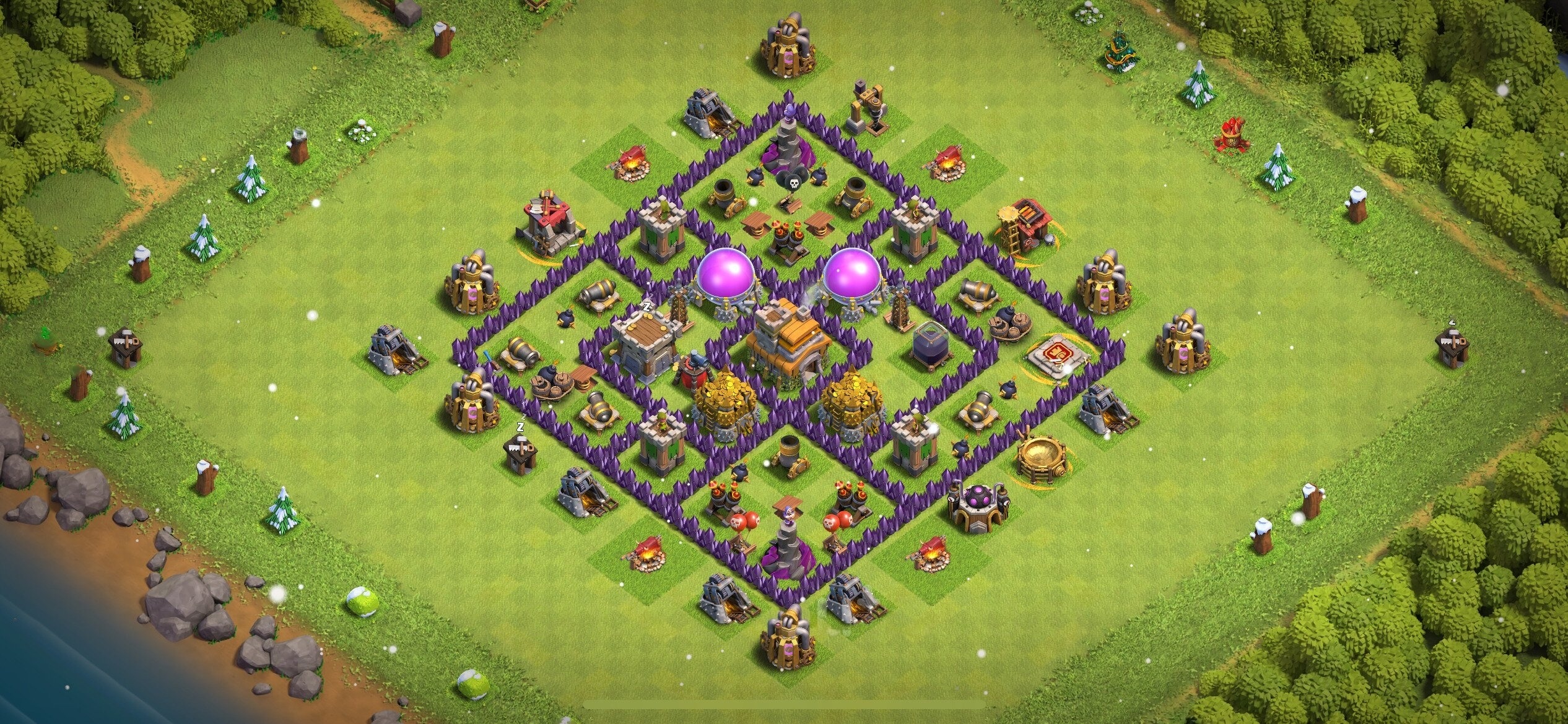 TH7 Farming Base - Top Town Hall 7 Farming Base with Link (#5) - Clash of Clans 2025​ TH7 Base