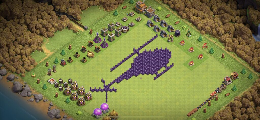 TH7 Troll Base - Top Town Hall 7 Troll/Funny Base with Link (#1) - Clash of Clans 2025​ TH7 Base
