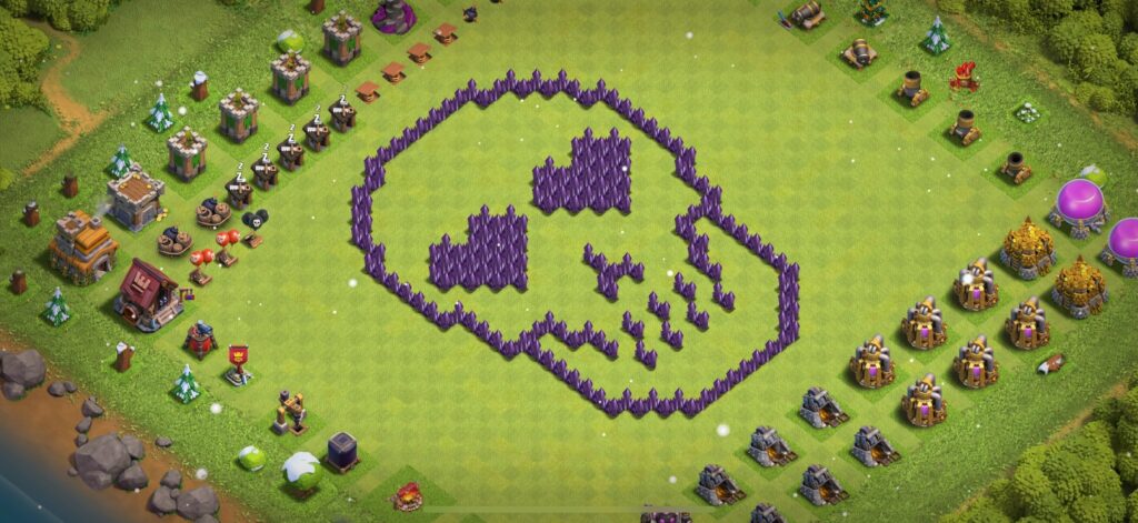 TH7 Troll Base - Top Town Hall 7 Troll/Funny Base with Link (#10) - Clash of Clans 2025​ TH7 Base