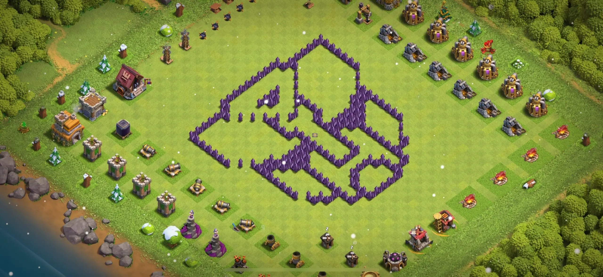 TH7 Troll Base - Top Town Hall 7 Troll/Funny Base with Link (#12) - Clash of Clans 2025​ TH7 Base