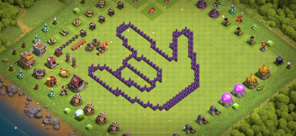 TH7 Troll Base - Top Town Hall 7 Troll/Funny Base with Link (#13) - Clash of Clans 2025​ TH7 Base