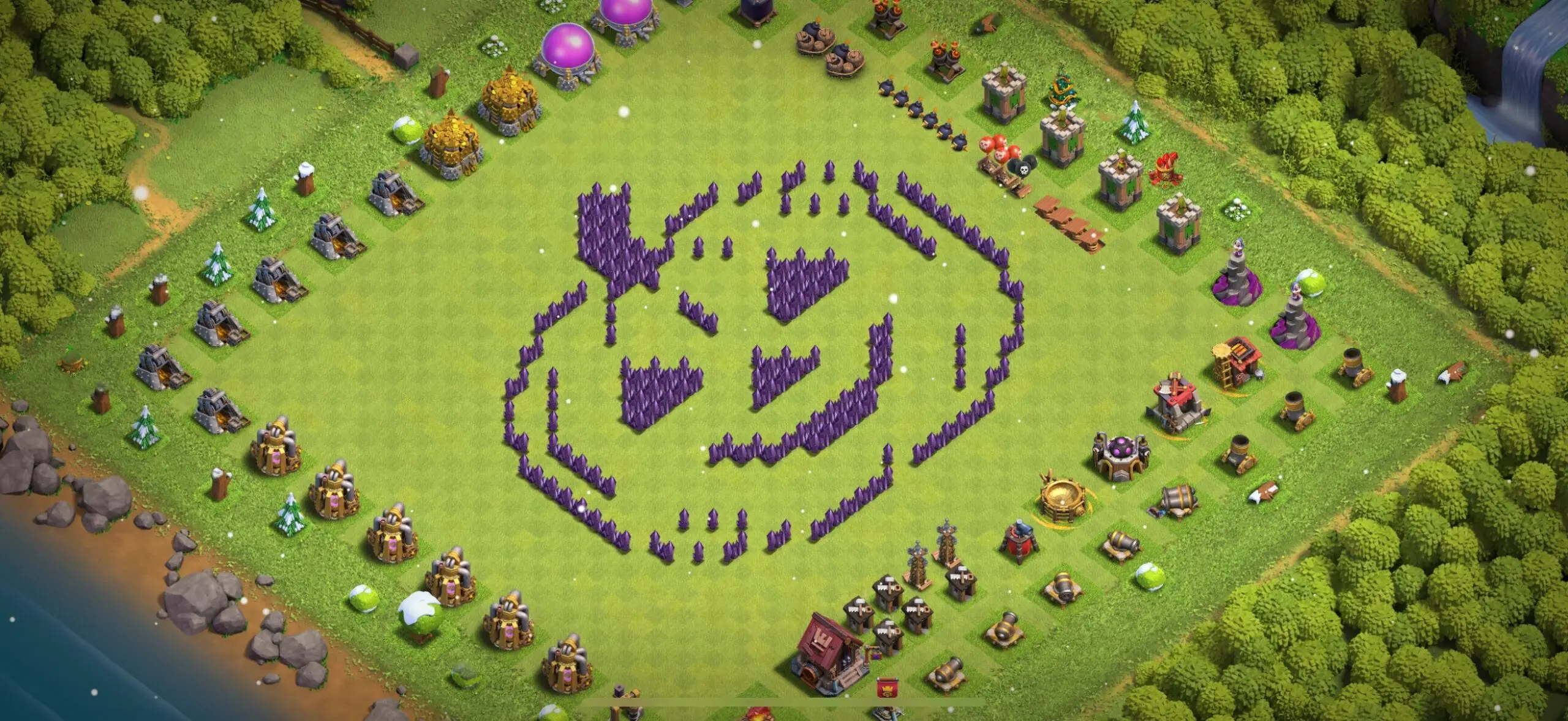 TH7 Troll Base - Top Town Hall 7 Troll/Funny Base with Link (#18) - Clash of Clans 2025​ TH7 Base