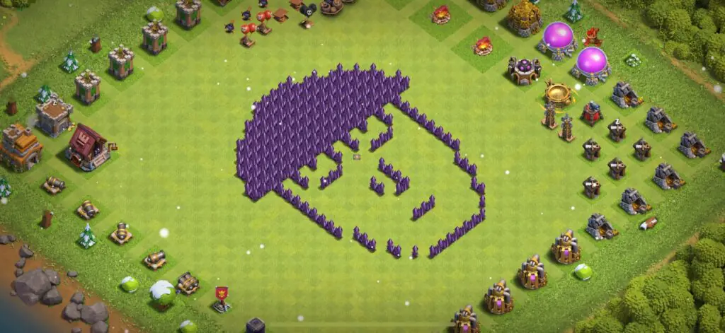 TH7 Troll Base - Top Town Hall 7 Troll/Funny Base with Link (#21) - Clash of Clans 2025​ TH7 Base