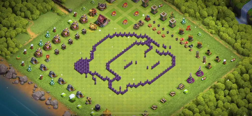 TH7 Troll Base - Top Town Hall 7 Troll/Funny Base with Link (#22) - Clash of Clans 2025​ TH7 Base