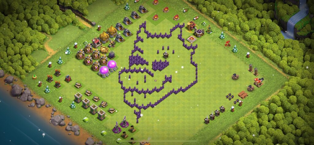 TH7 Troll Base - Top Town Hall 7 Troll/Funny Base with Link (#7) - Clash of Clans 2025​ TH7 Base