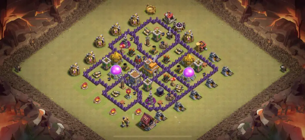 TH7 War Base - Top Town Hall 7 War Base with Link (#1) - Clash of Clans 2025​ TH7 Base