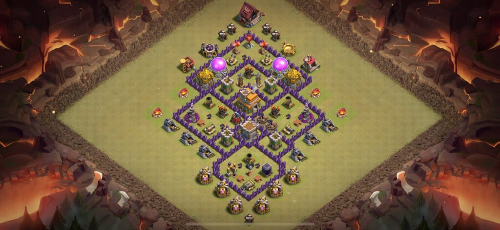 TH7 War Base - Top Town Hall 7 War Base with Link (#11) - Clash of Clans 2025​ TH7 Base