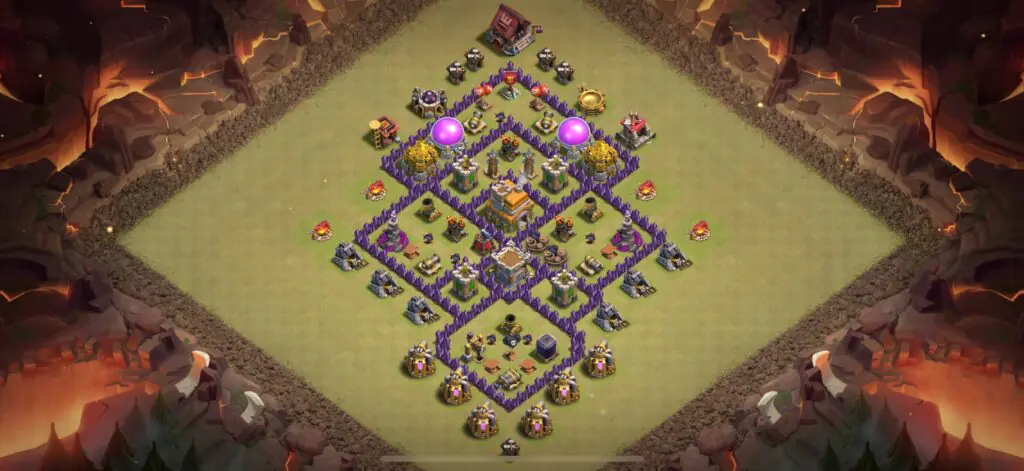 TH7 War Base - Top Town Hall 7 War Base with Link (#11) - Clash of Clans 2025​ TH7 Base