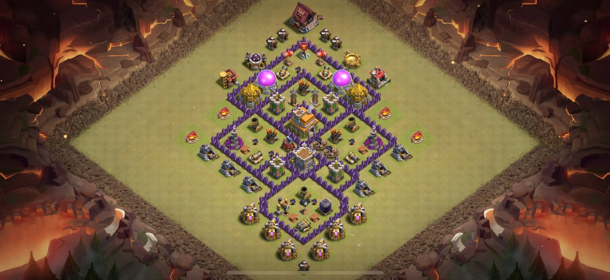 TH7 War Base - Top Town Hall 7 War Base with Link (#11) - Clash of Clans 2025​ TH7 Base