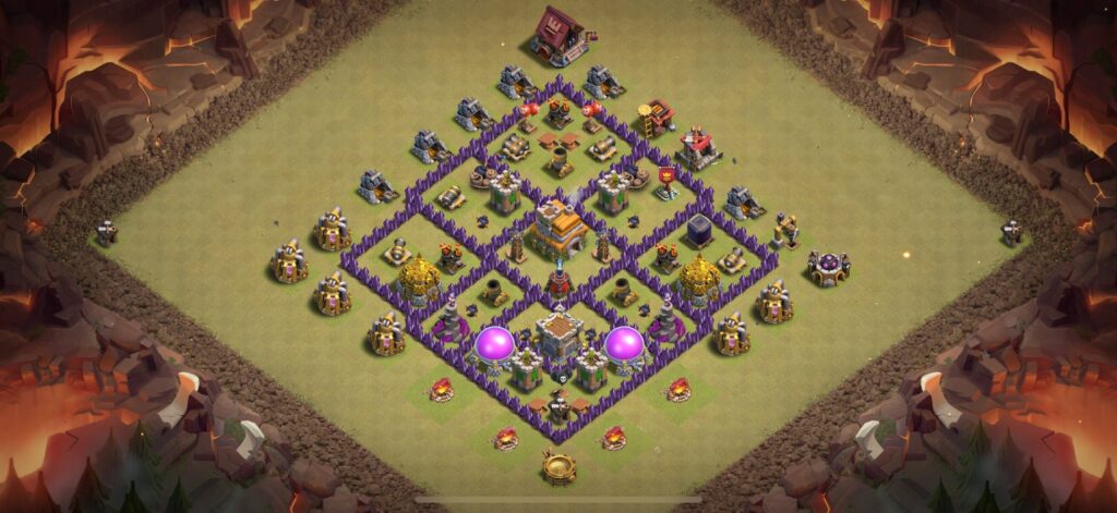 TH7 War Base - Top Town Hall 7 War Base with Link (#12) - Clash of Clans 2025​ TH7 Base