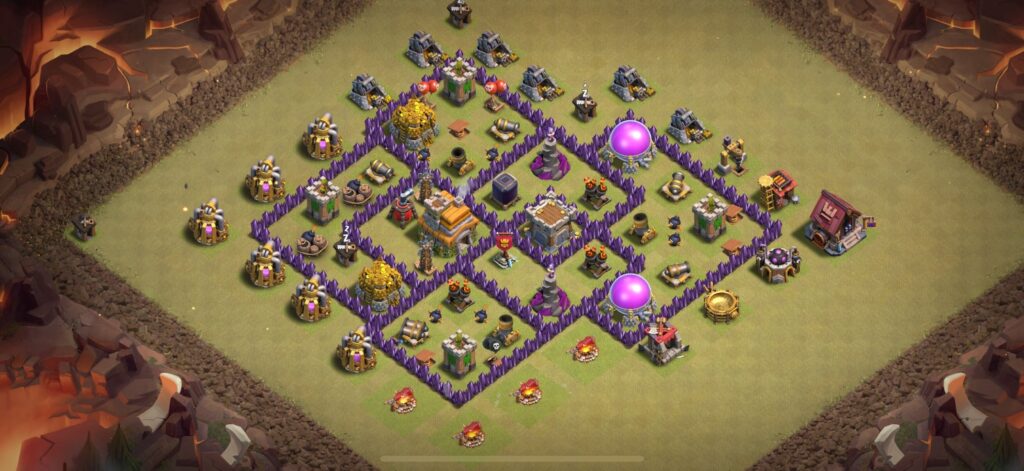 TH7 War Base - Top Town Hall 7 War Base with Link (#13) - Clash of Clans 2025​ TH7 Base