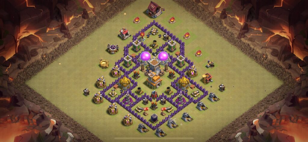 TH7 War Base - Top Town Hall 7 War Base with Link (#15) - Clash of Clans 2025​ TH7 Base