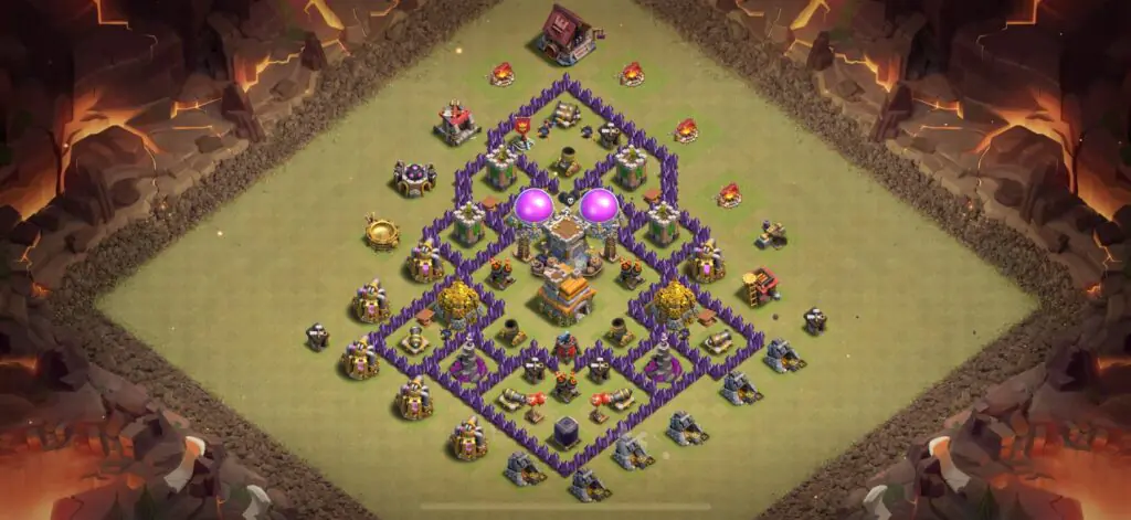 TH7 War Base - Top Town Hall 7 War Base with Link (#15) - Clash of Clans 2025​ TH7 Base