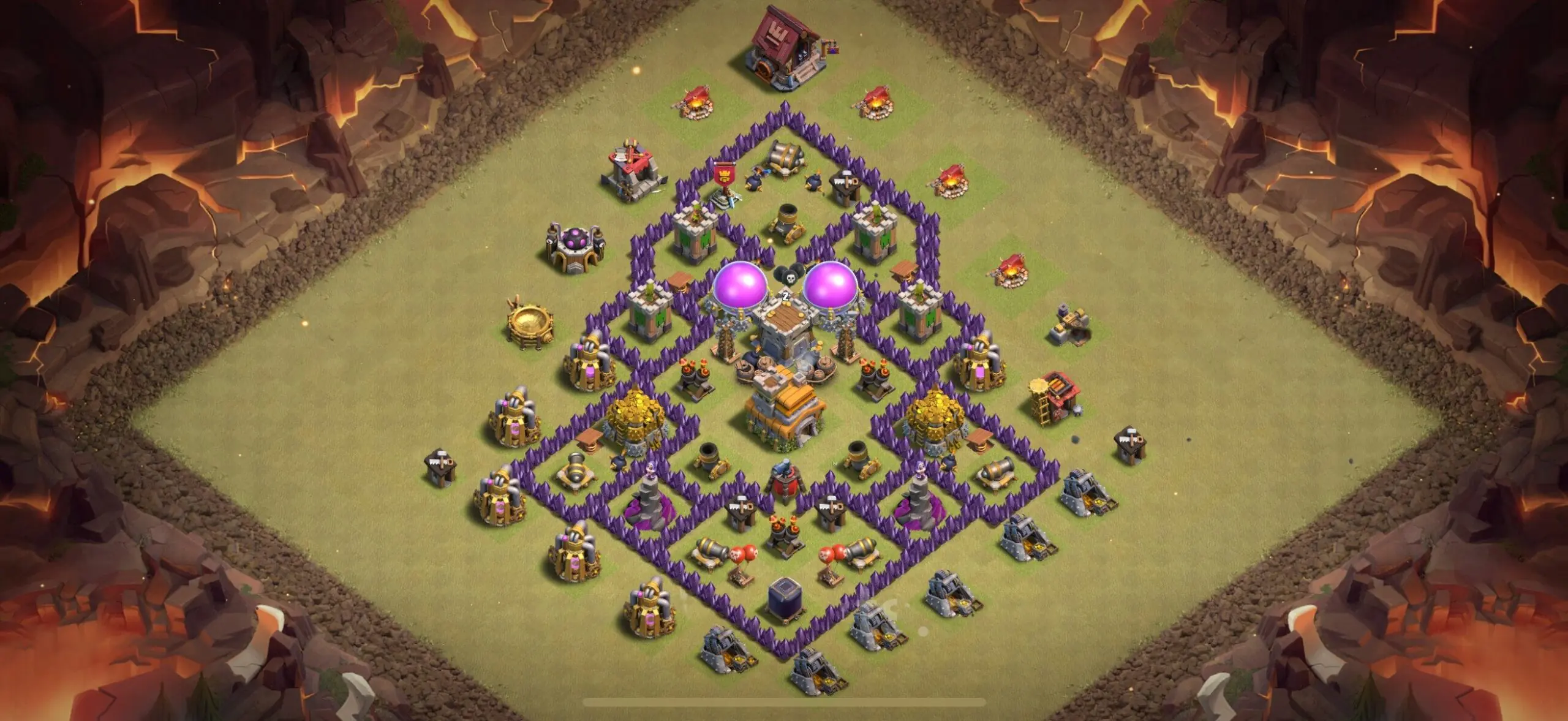 TH7 War Base - Top Town Hall 7 War Base with Link (#15) - Clash of Clans 2025​ TH7 Base