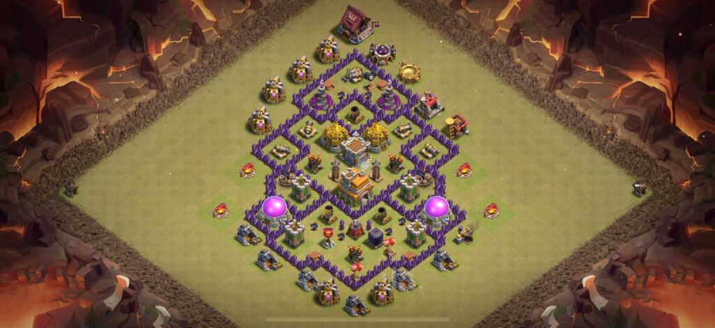 TH7 War Base - Top Town Hall 7 War Base with Link (#16) - Clash of Clans 2025​ TH7 Base