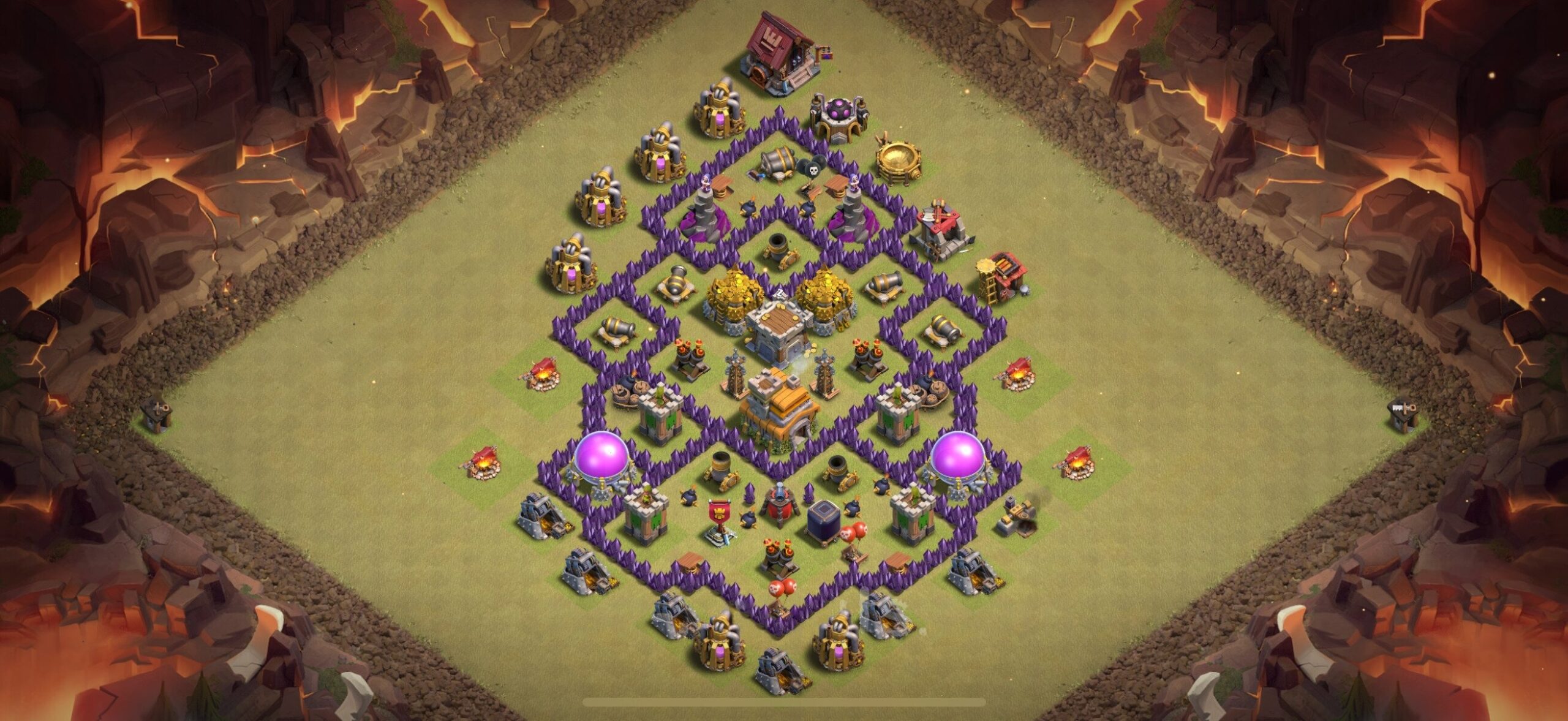 TH7 War Base - Top Town Hall 7 War Base with Link (#16) - Clash of Clans 2025​ TH7 Base