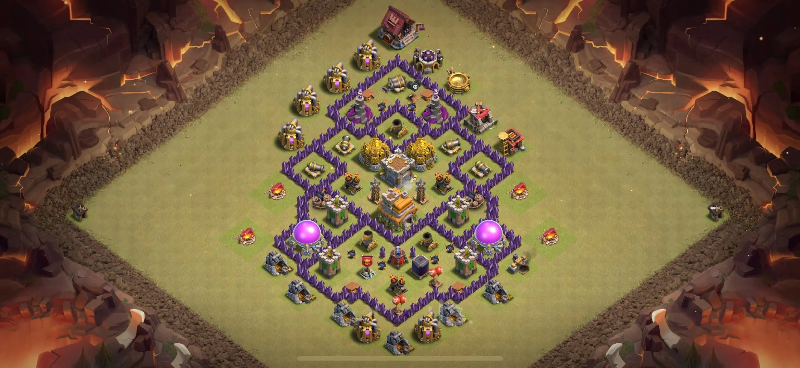 TH7 War Base - Top Town Hall 7 War Base with Link (#16) - Clash of Clans 2025​ TH7 Base