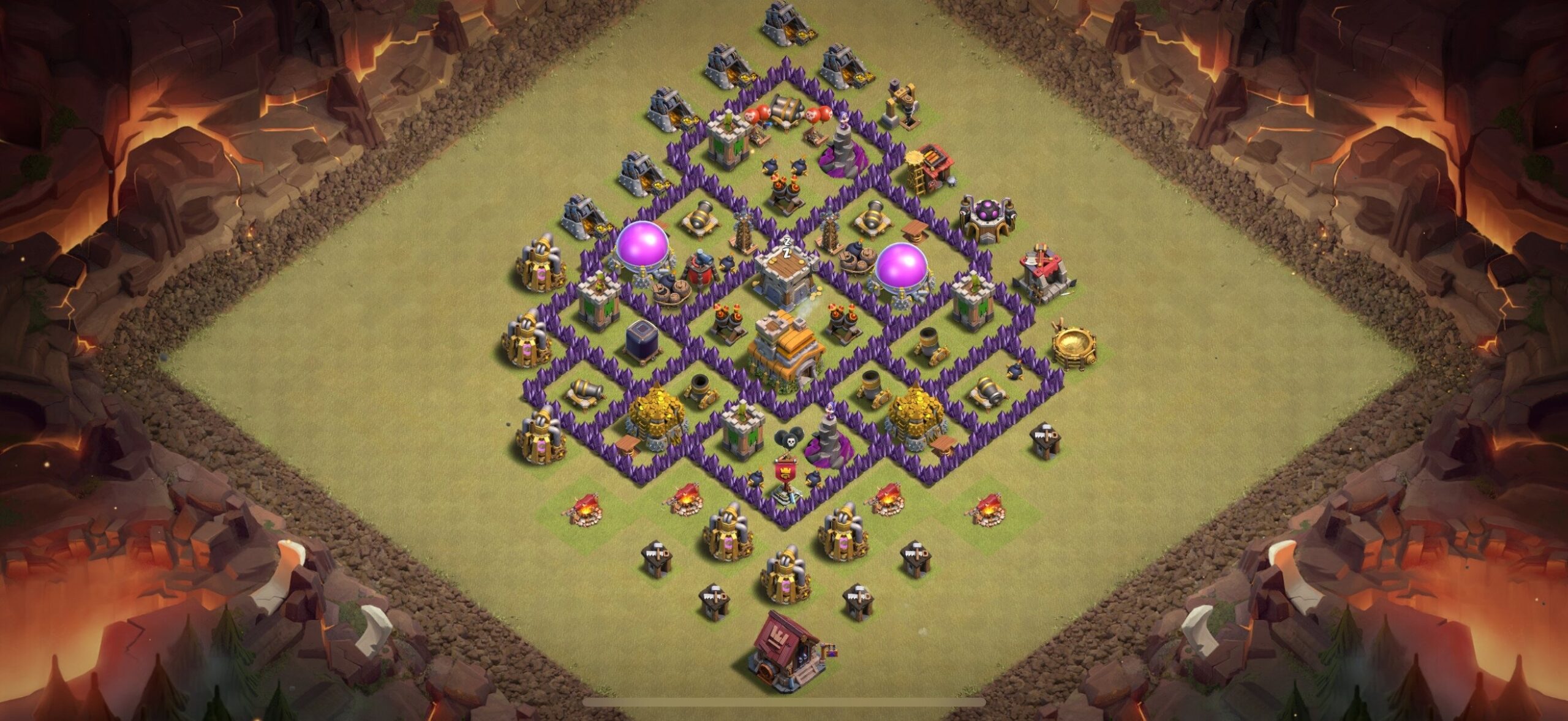 TH7 War Base - Top Town Hall 7 War Base with Link (#17) - Clash of Clans 2025​ TH7 Base