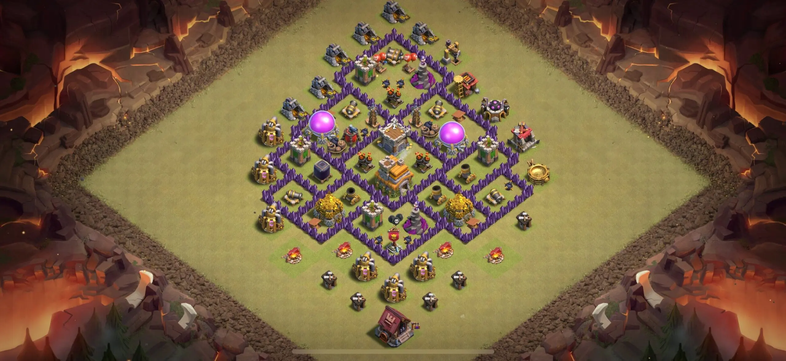 TH7 War Base - Top Town Hall 7 War Base with Link (#17) - Clash of Clans 2025​ TH7 Base
