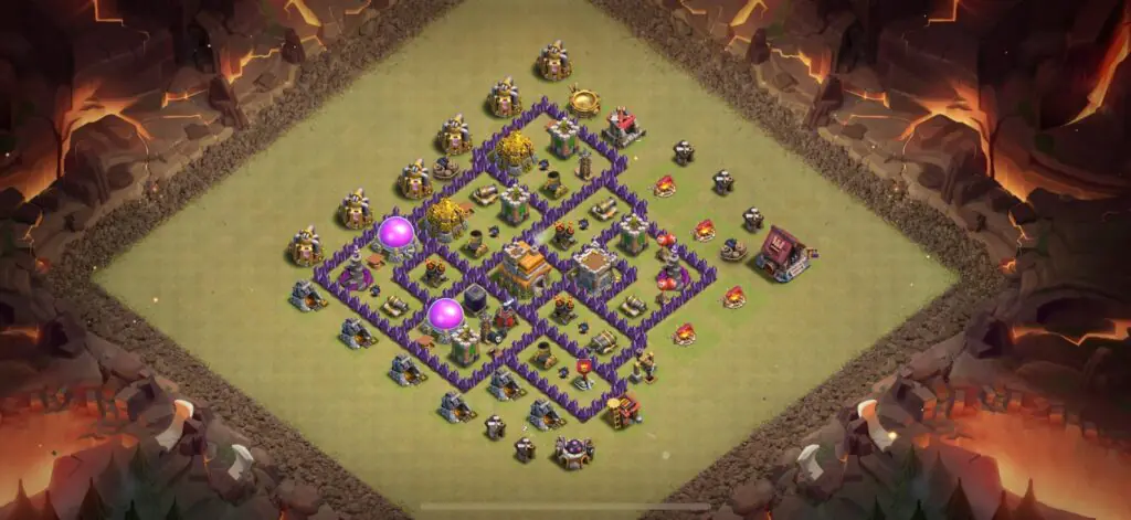 TH7 War Base - Top Town Hall 7 War Base with Link (#20) - Clash of Clans 2025​ TH7 Base